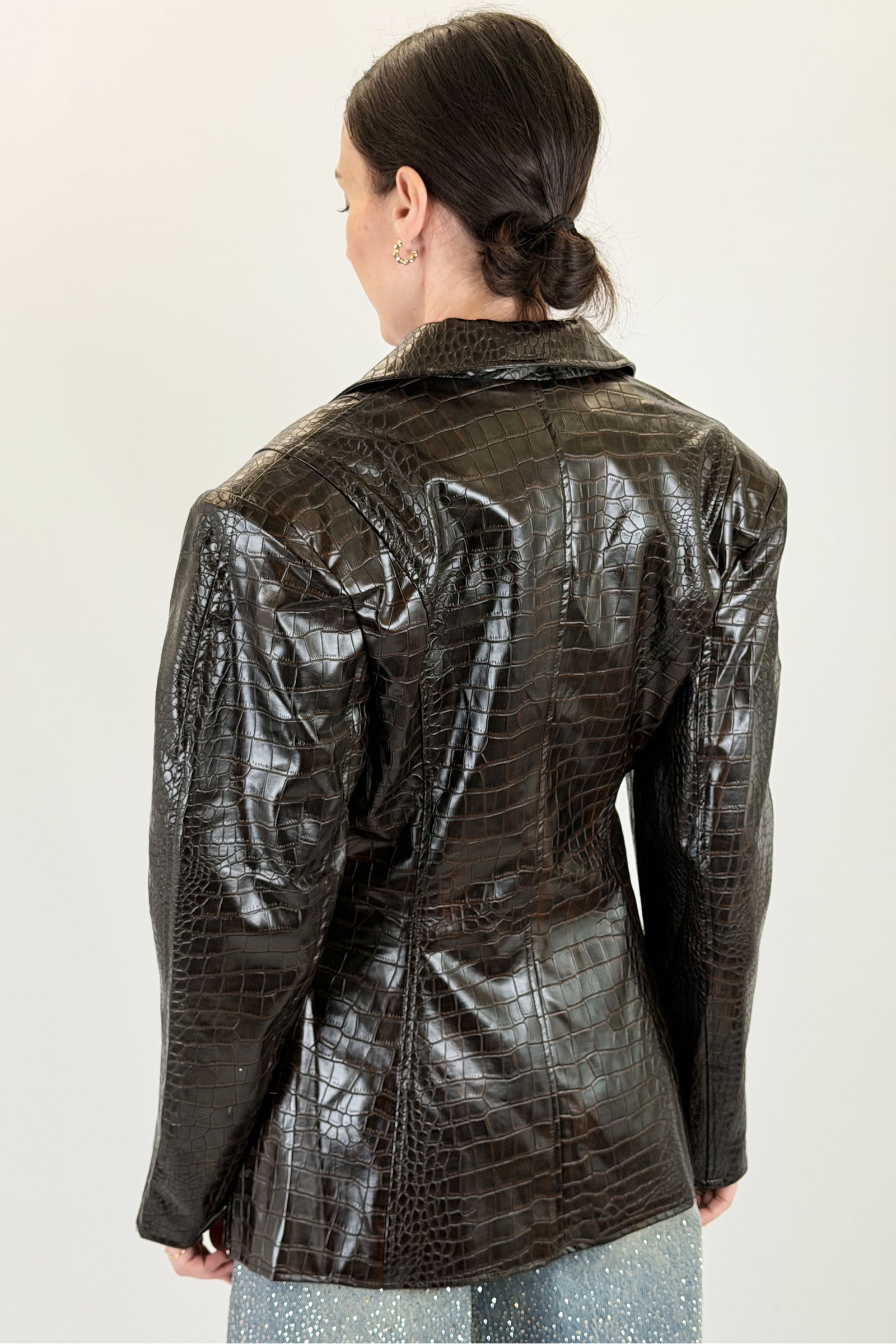 Blazer coccodrillo sagomato
