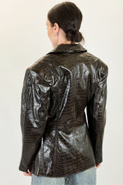 Blazer coccodrillo sagomato