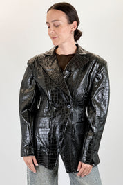 Blazer coccodrillo sagomato