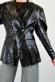Blazer coccodrillo sagomato