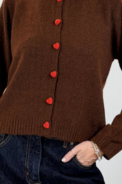 Cardigan cuoricini