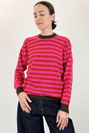 Maglia girocollo righe