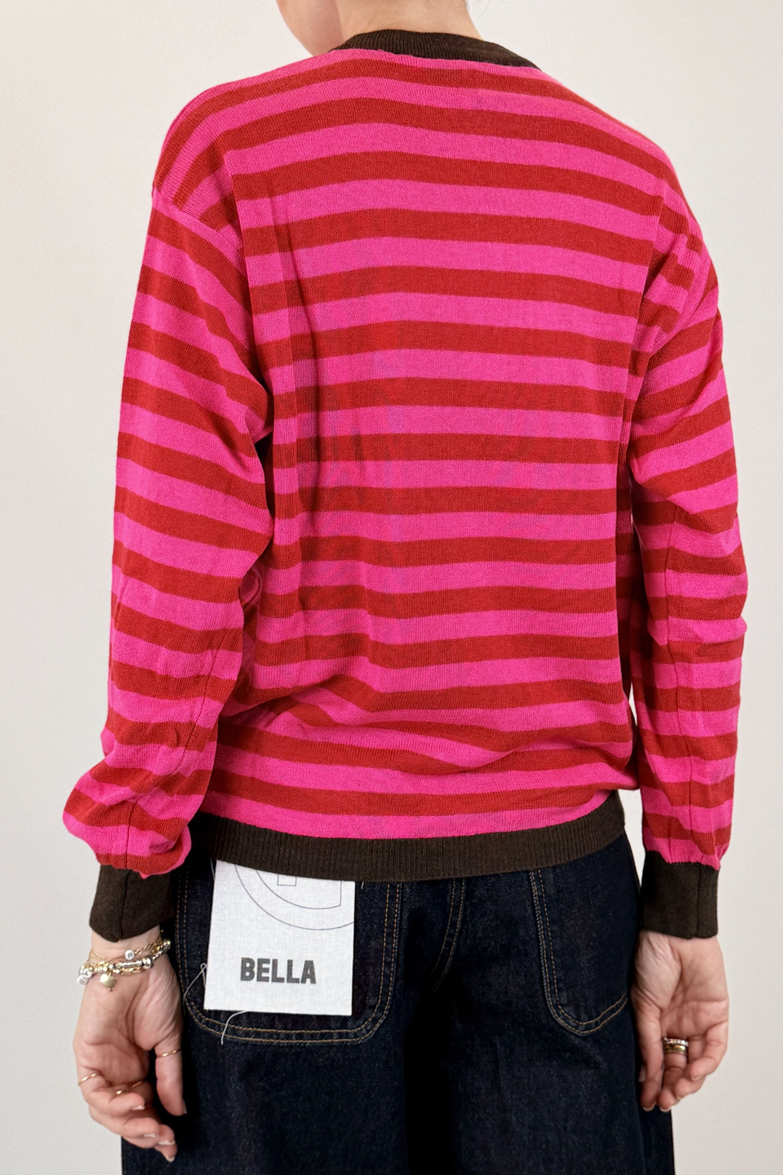 Maglia girocollo righe