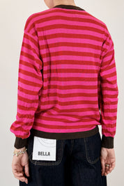 Maglia girocollo righe