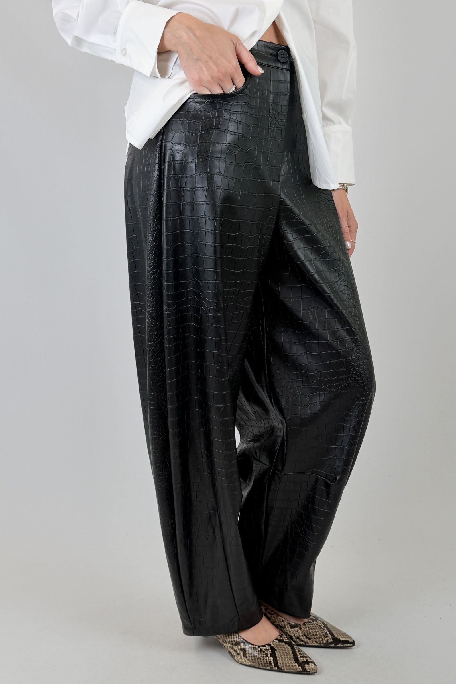 Pantalone barrel cocco