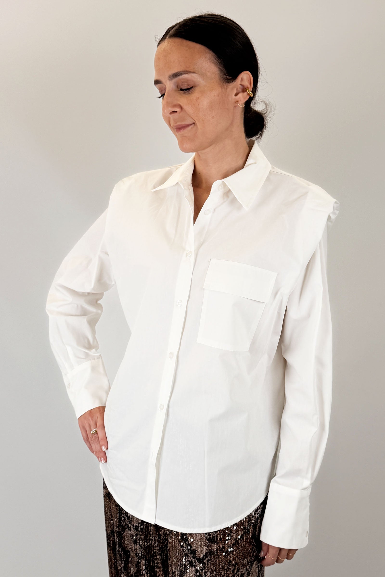 Camicia spalle over