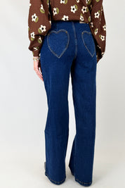 Jeans tasche cuori