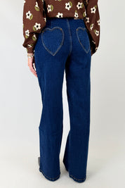 Jeans tasche cuori
