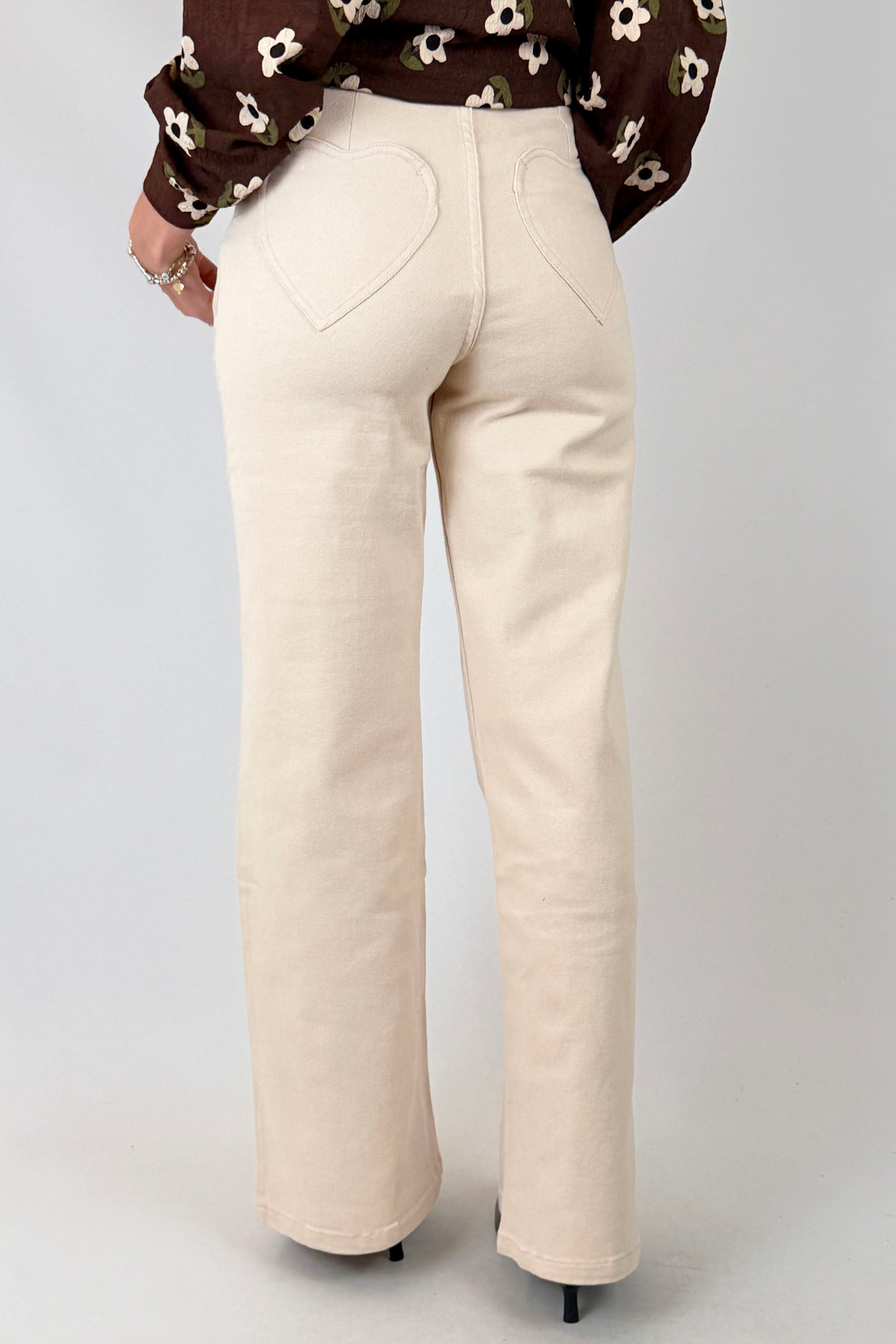Pantalone tasche cuore