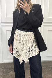 Pareo crochet frange
