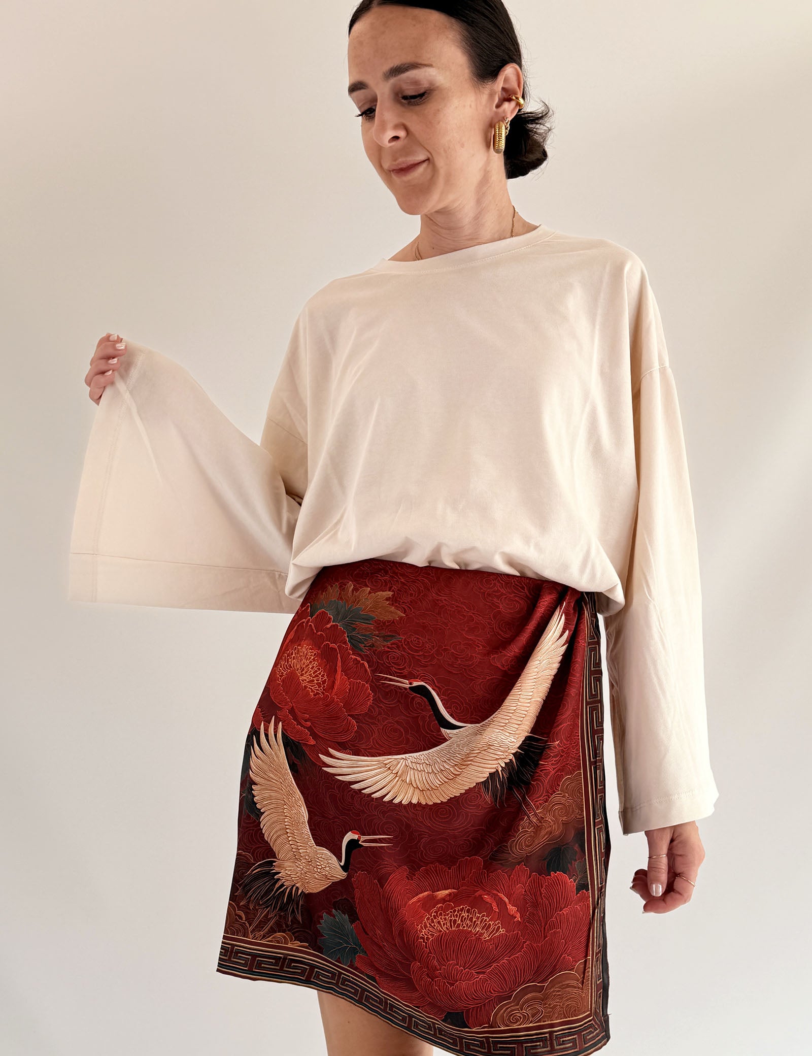 T-shirt manica campana