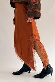 Longuette in raso con pizzo