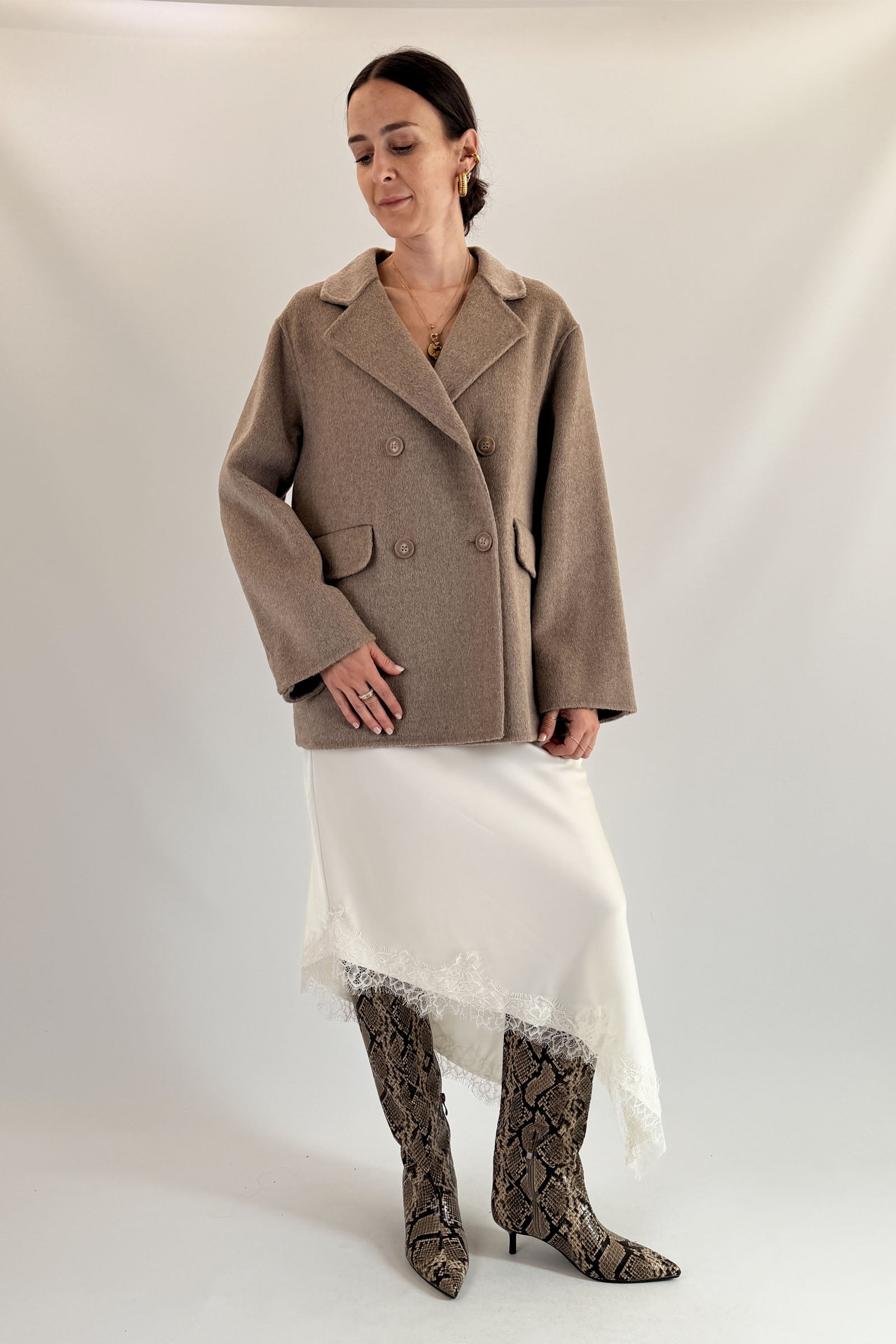 Cappotto doppiopetto 50% lana