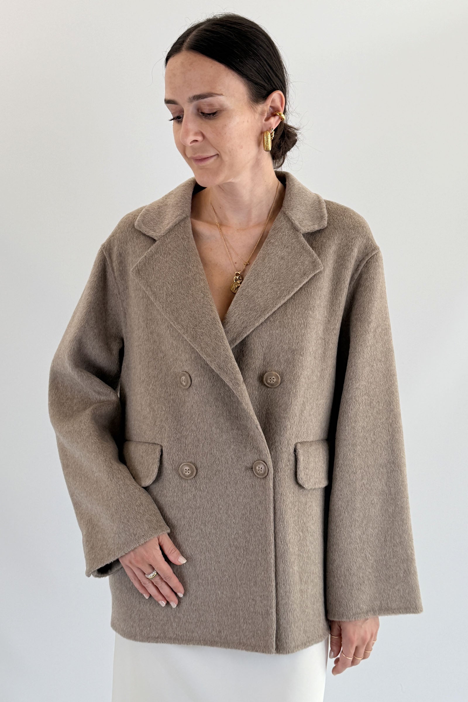 Cappotto doppiopetto 50% lana