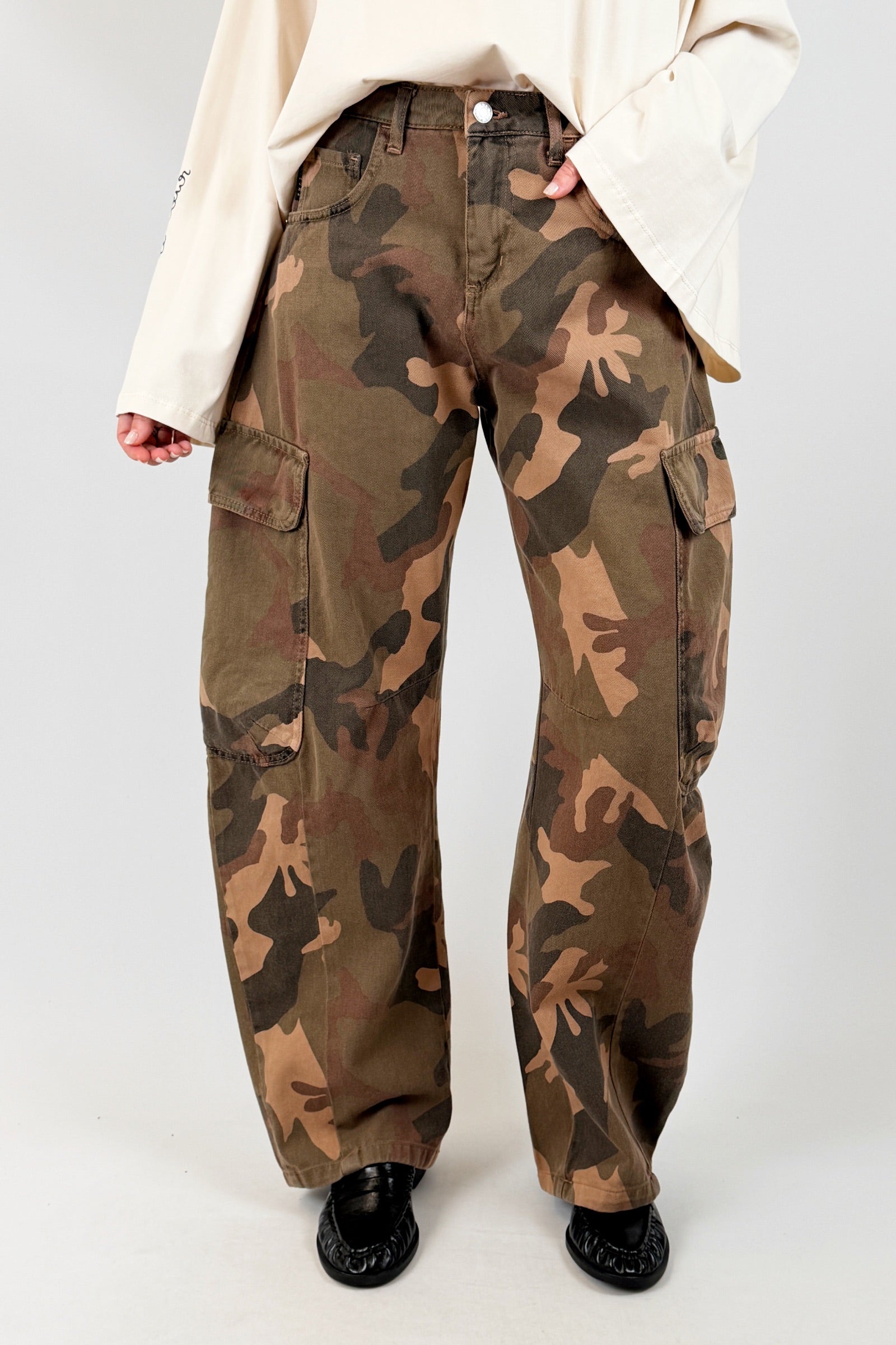 Pantalone cargo camouflage