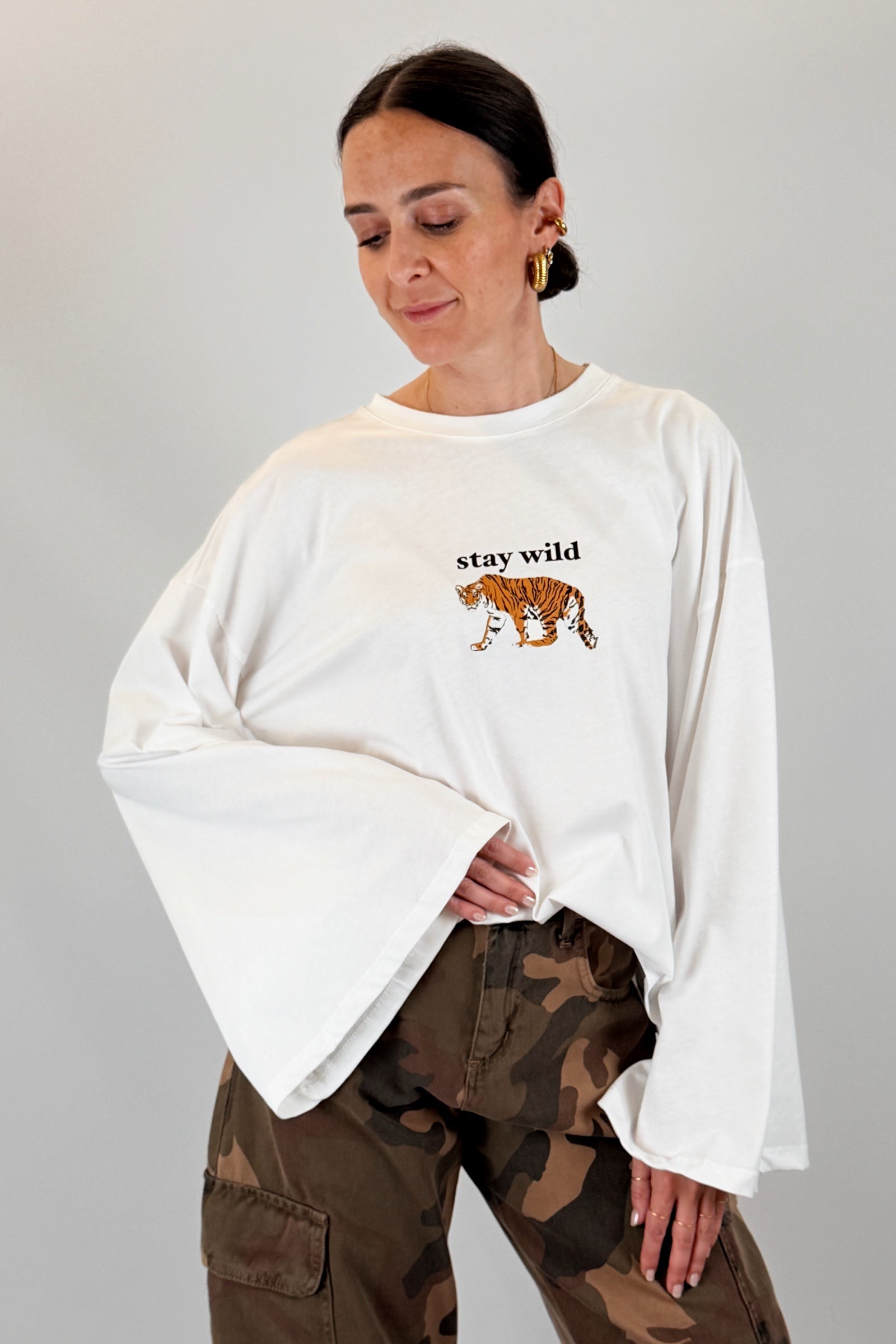 Maglia manica ampia STAY WILD