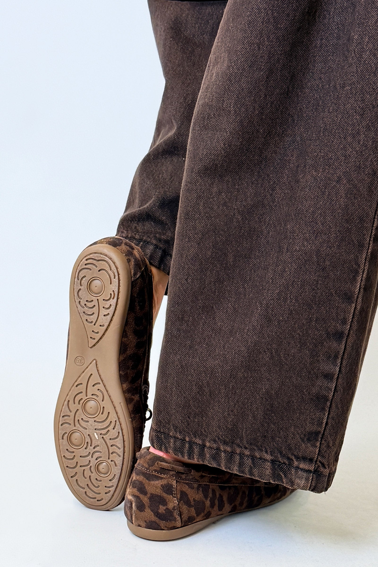 Mocassino in camoscio LEOPARDO