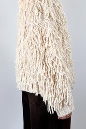 Cardigan con frange