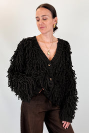 Cardigan con frange