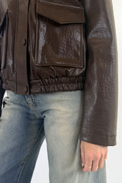 Giubbino ecopelle