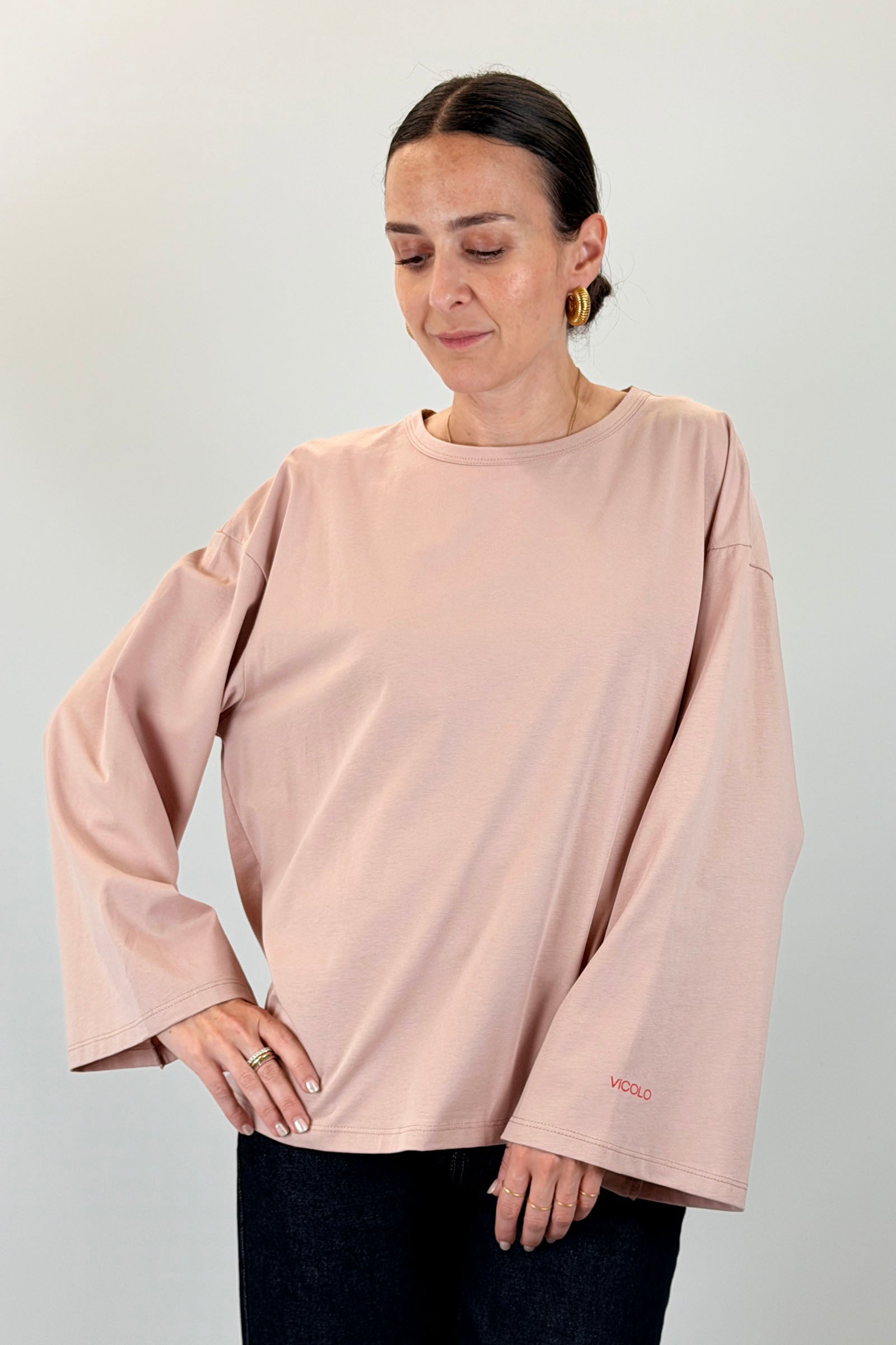 T-shirt manica ampia