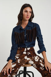 Camicia denim e frange