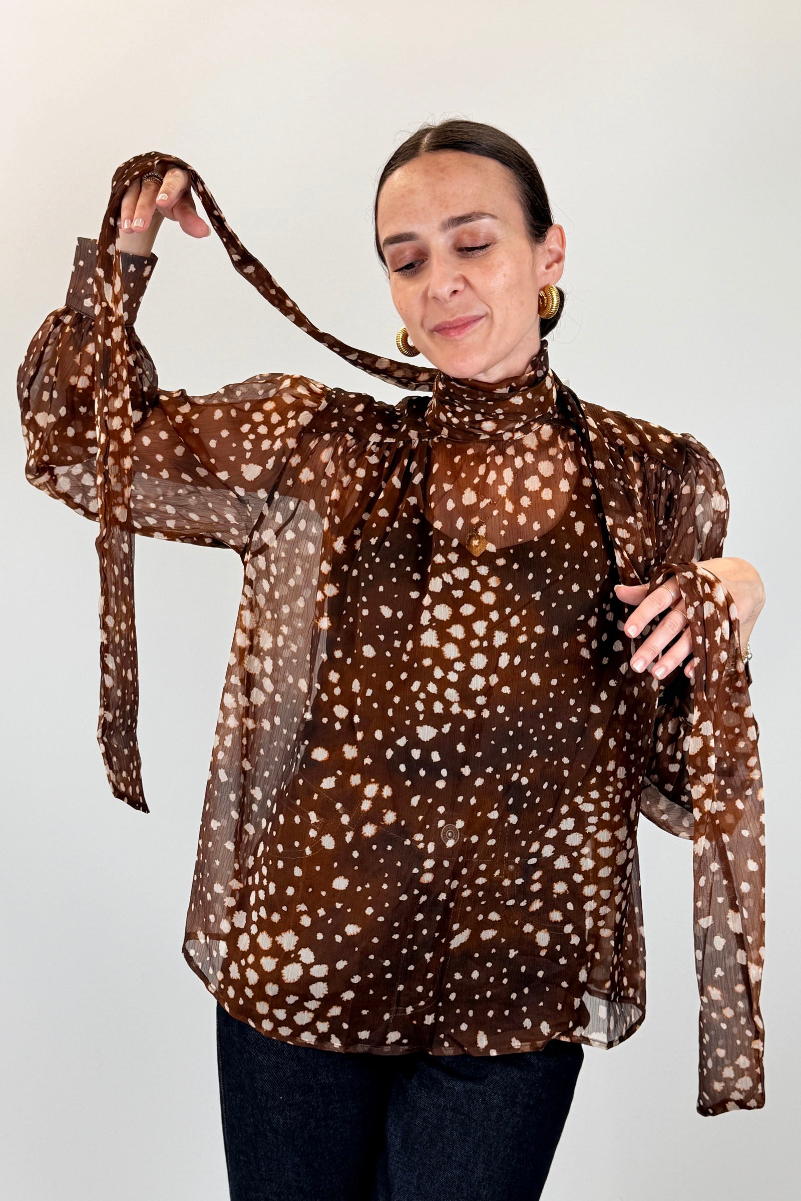 Blusa bambi con fiocco