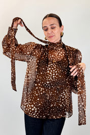Blusa bambi con fiocco