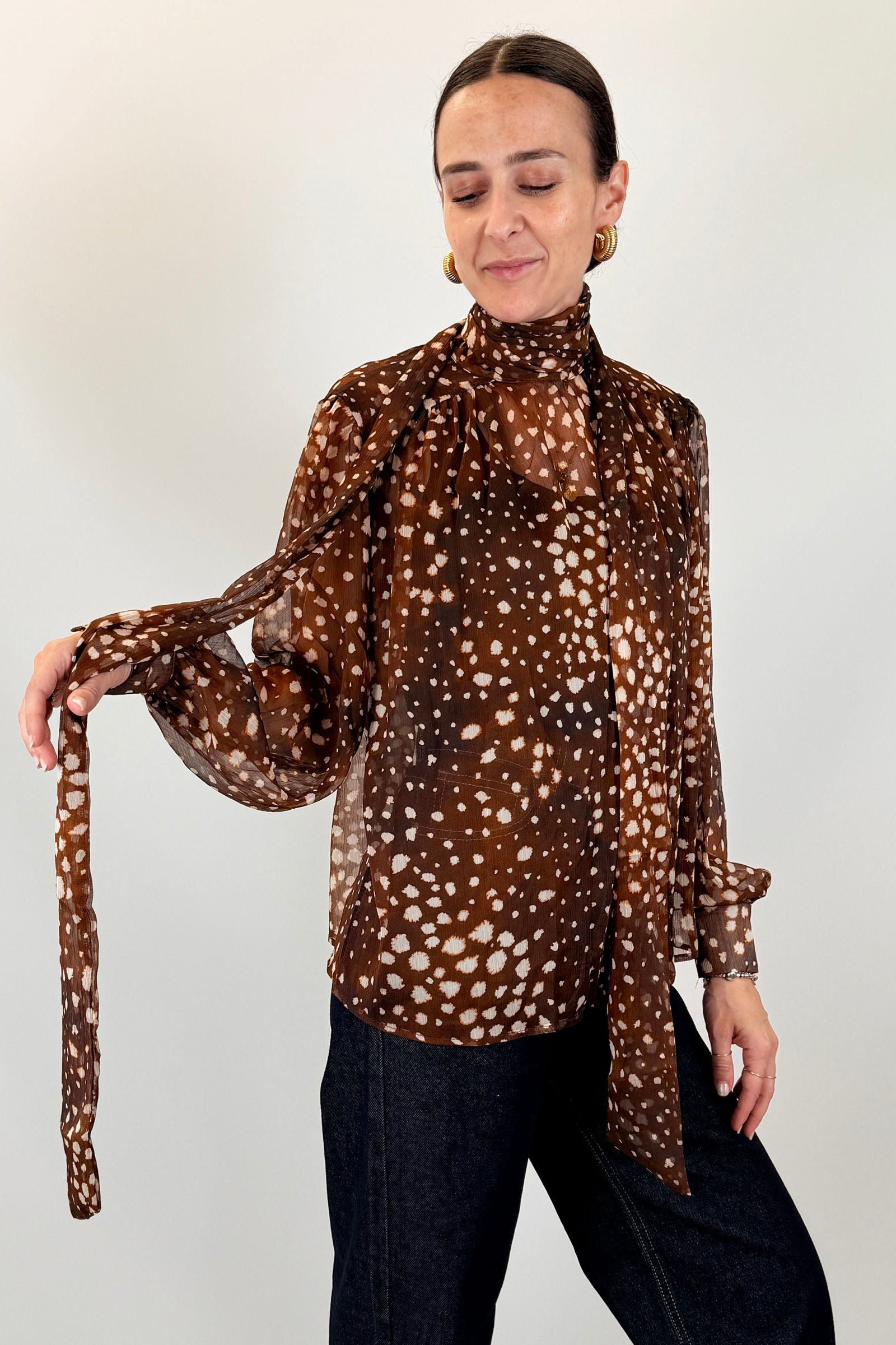 Blusa bambi con fiocco