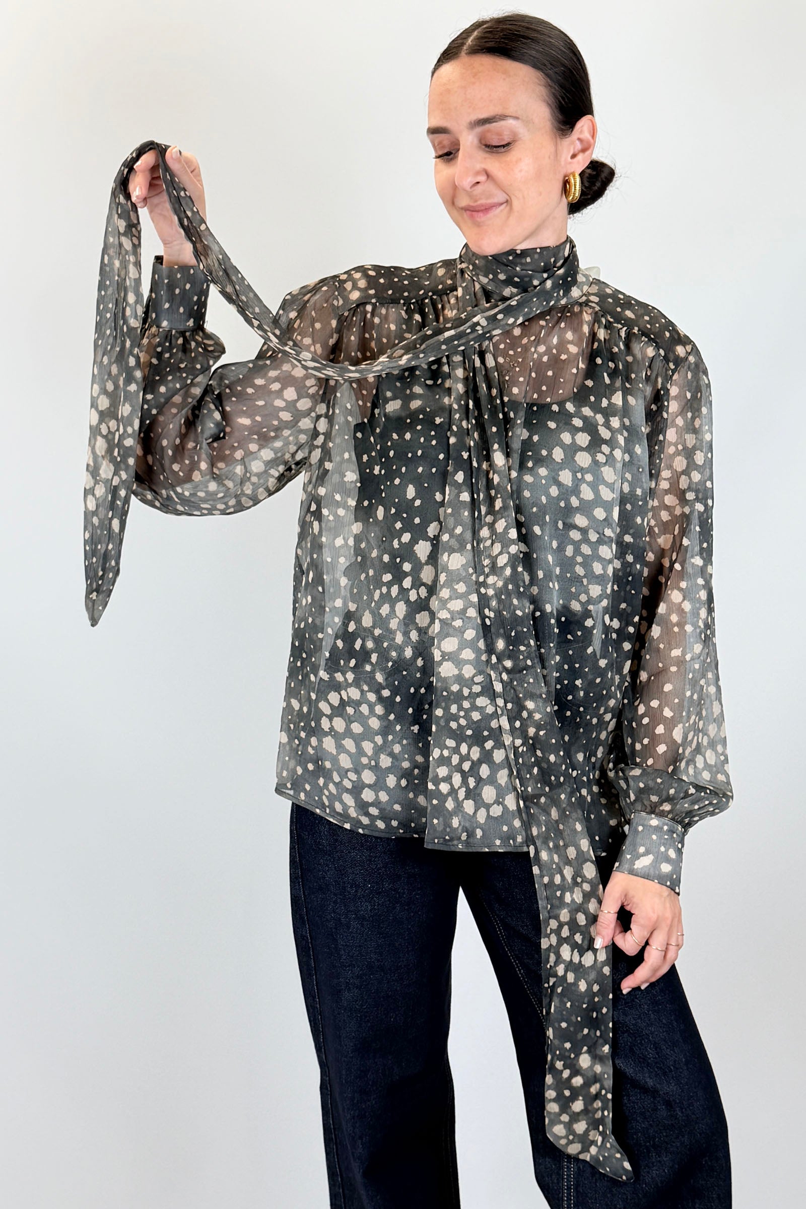 Blusa bambi con fiocco
