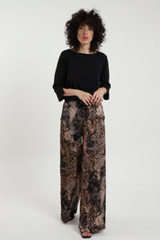 Pantalone satin fantasia