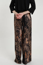 Pantalone satin fantasia
