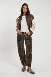 Pantalone balloon maculato