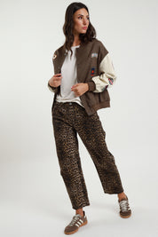 Pantalone balloon maculato