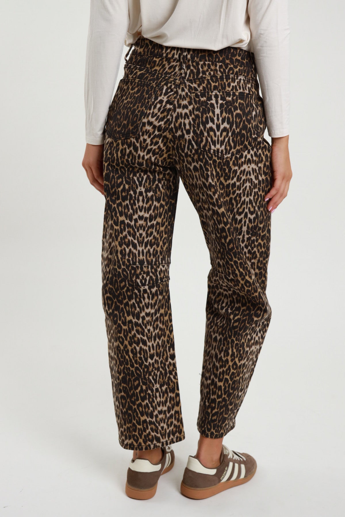 Pantalone balloon maculato