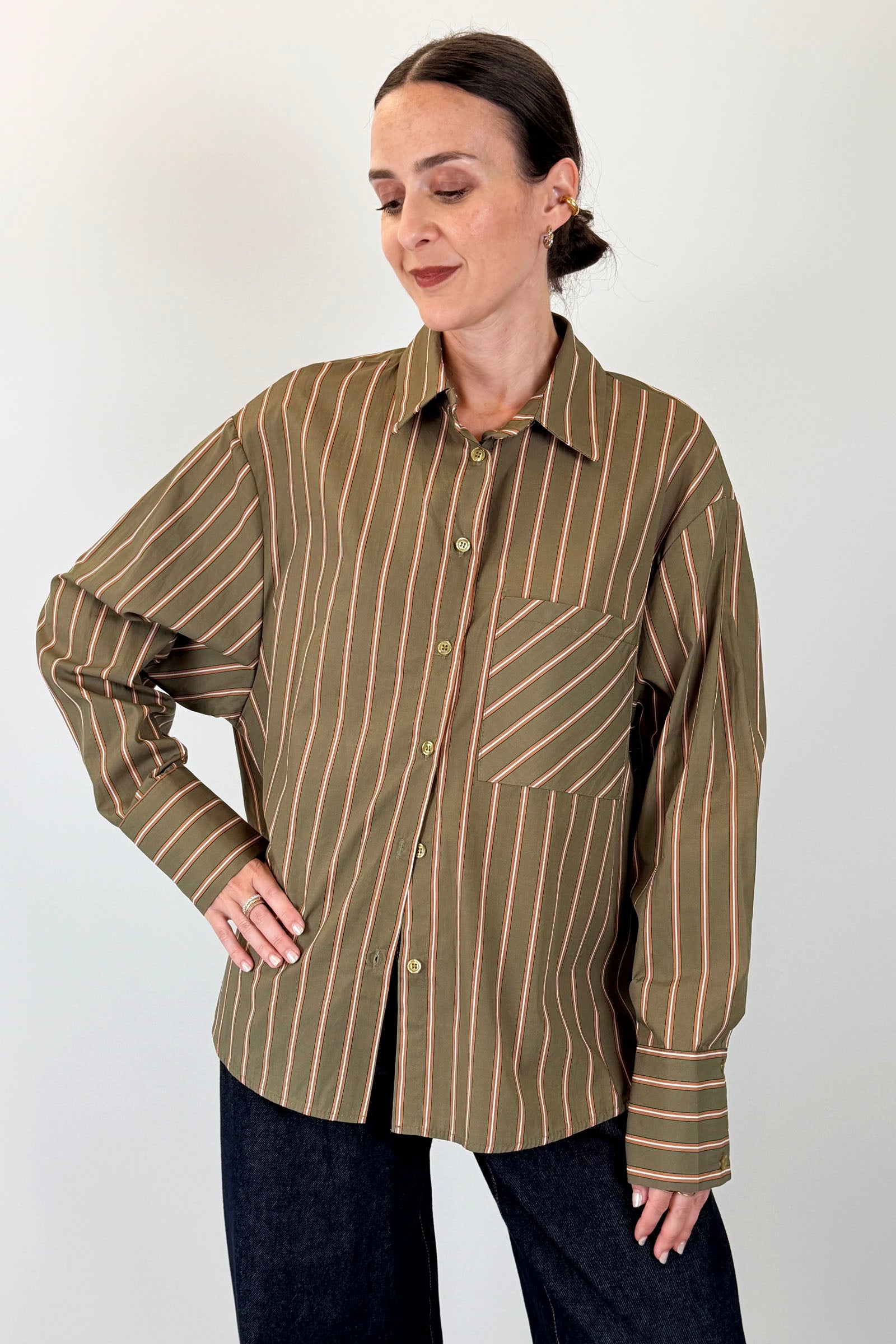 Camicia over con tasca