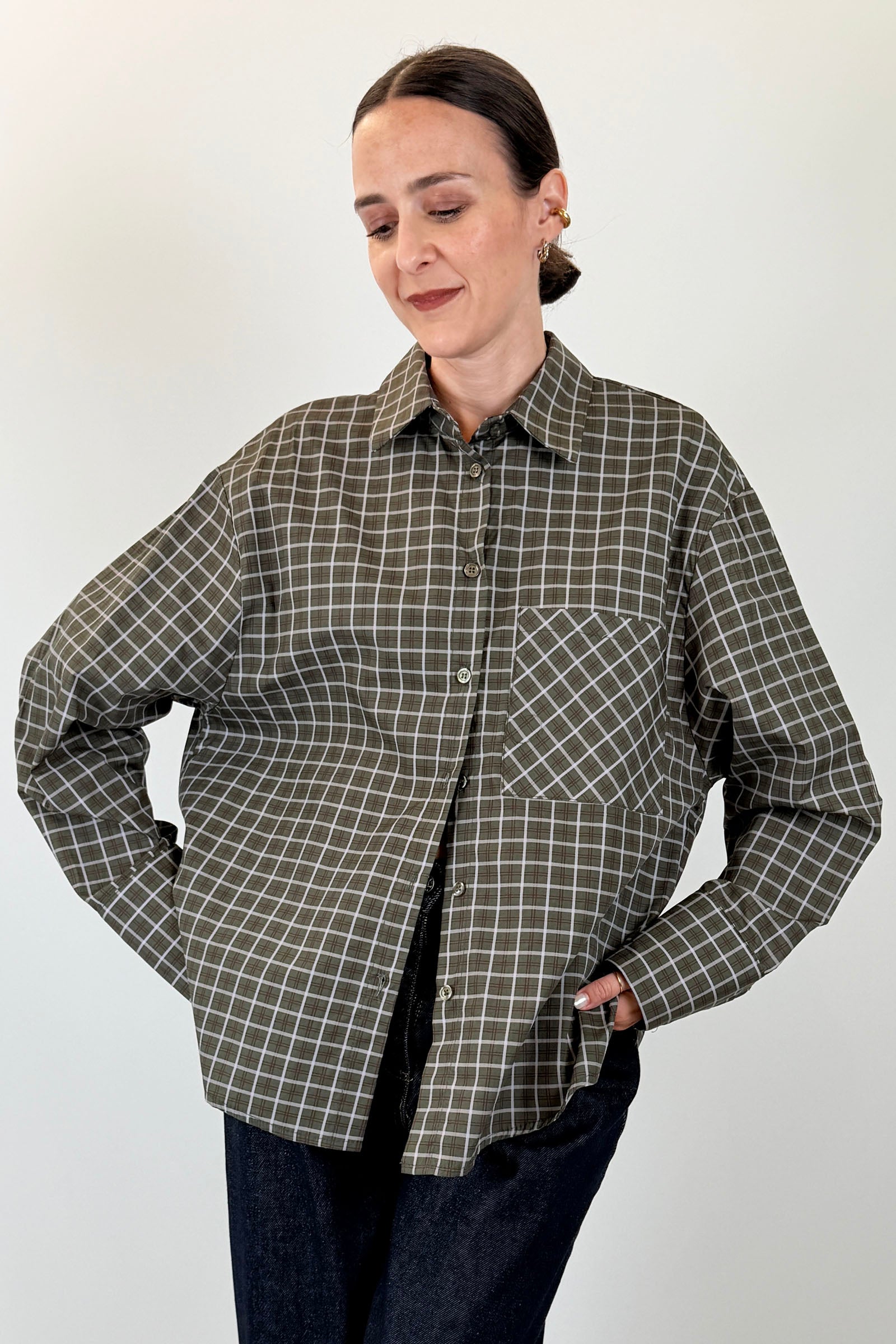 Camicia over con tasca