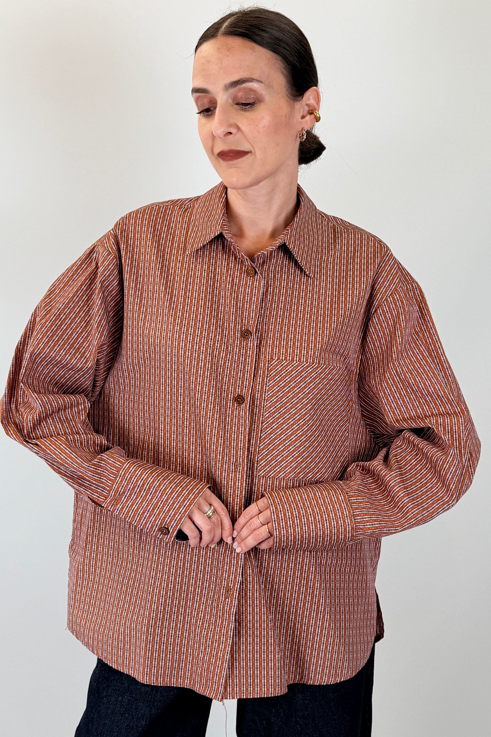 Camicia over con tasca