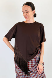 T-shirt con frange