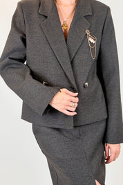 Blazer maniche con spacco