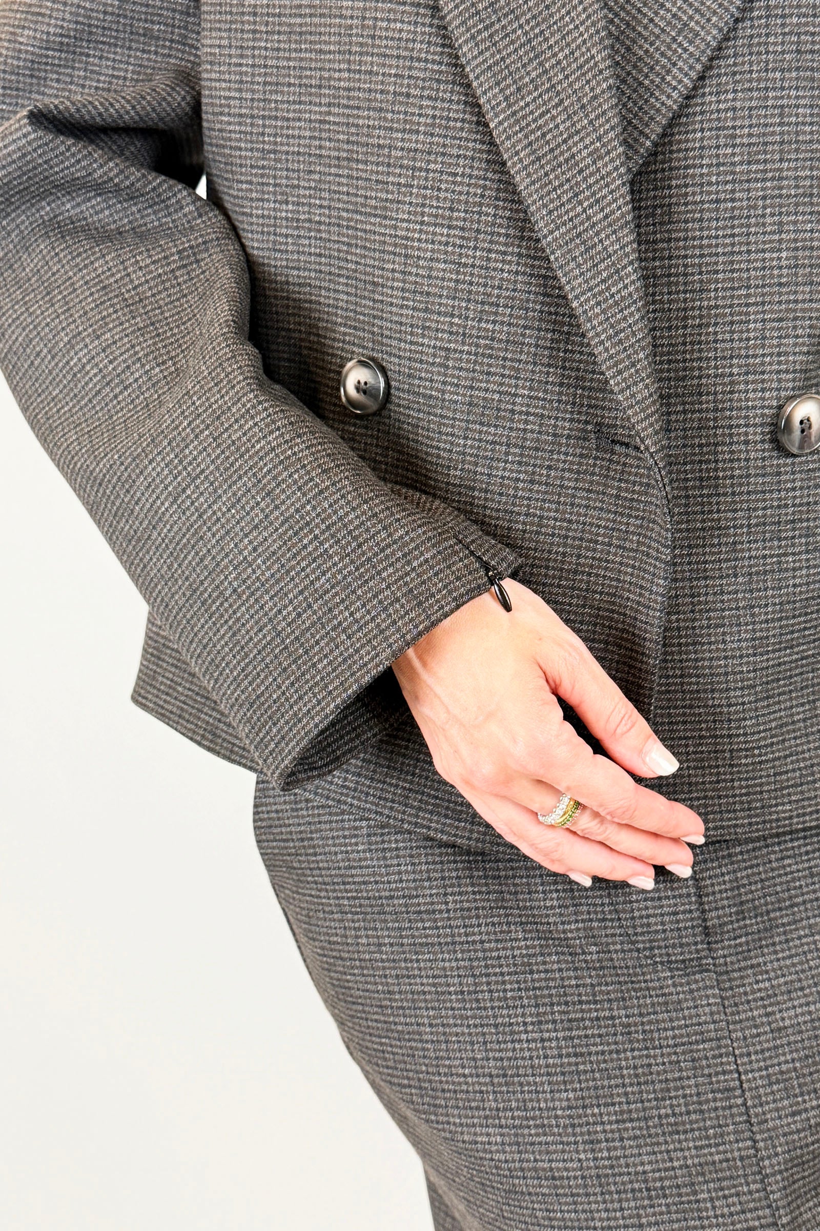 Blazer maniche con spacco