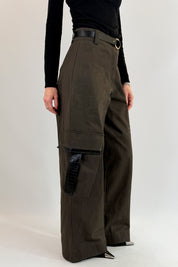 Pantalone cargo inserti cocco