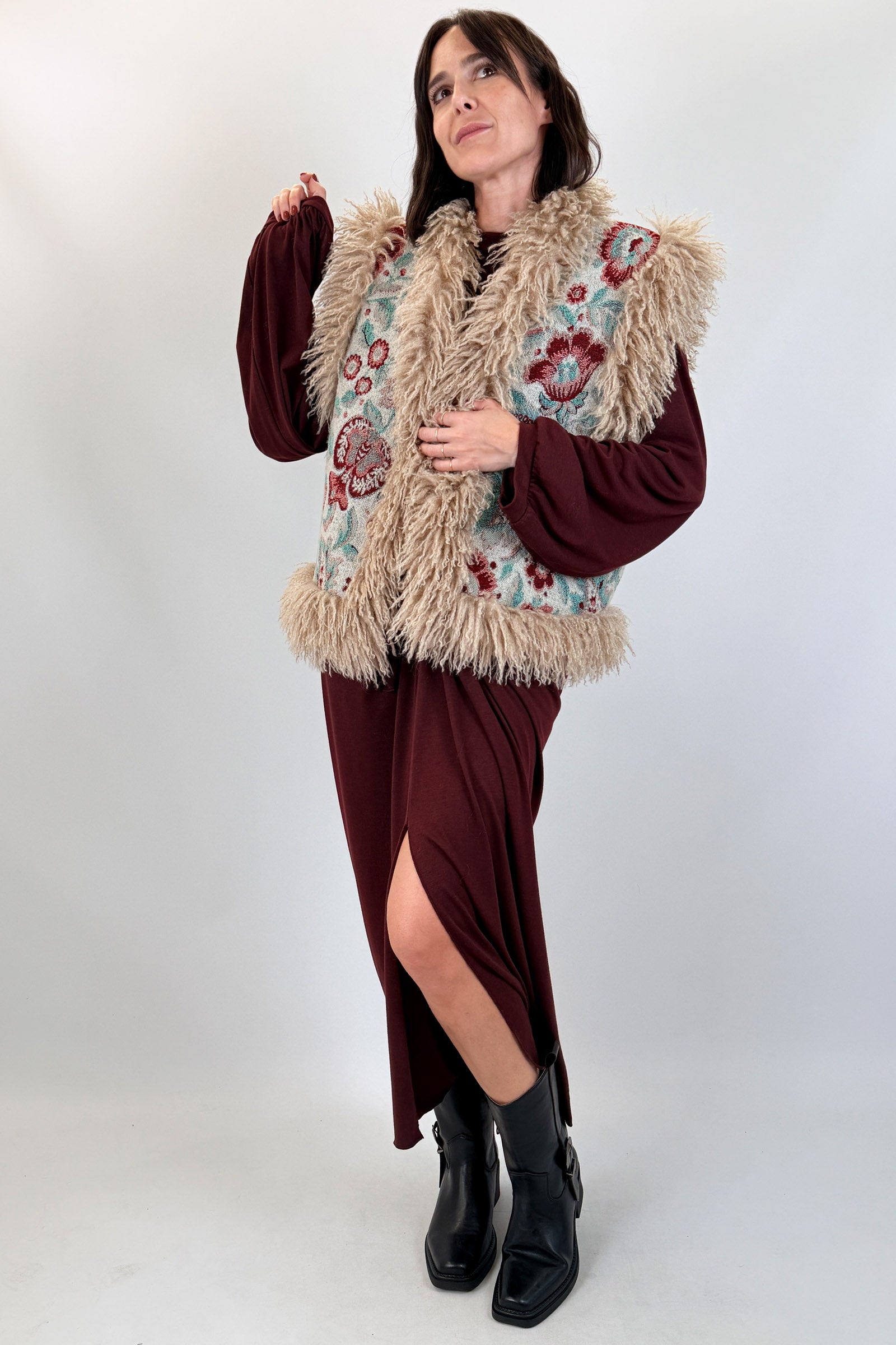 Gilet operato  mongolia