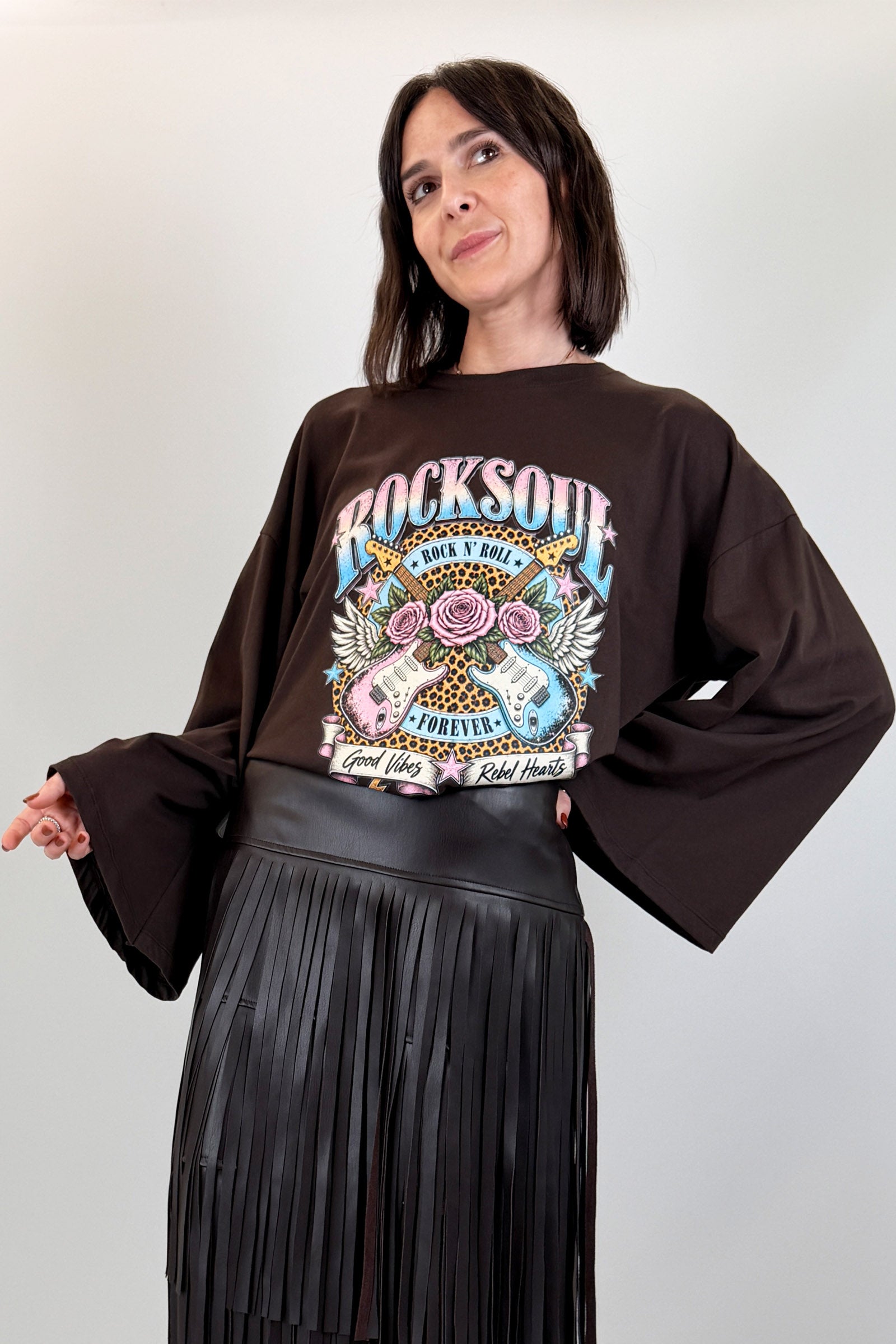 T-shirt manica ampia ROCK SOUL