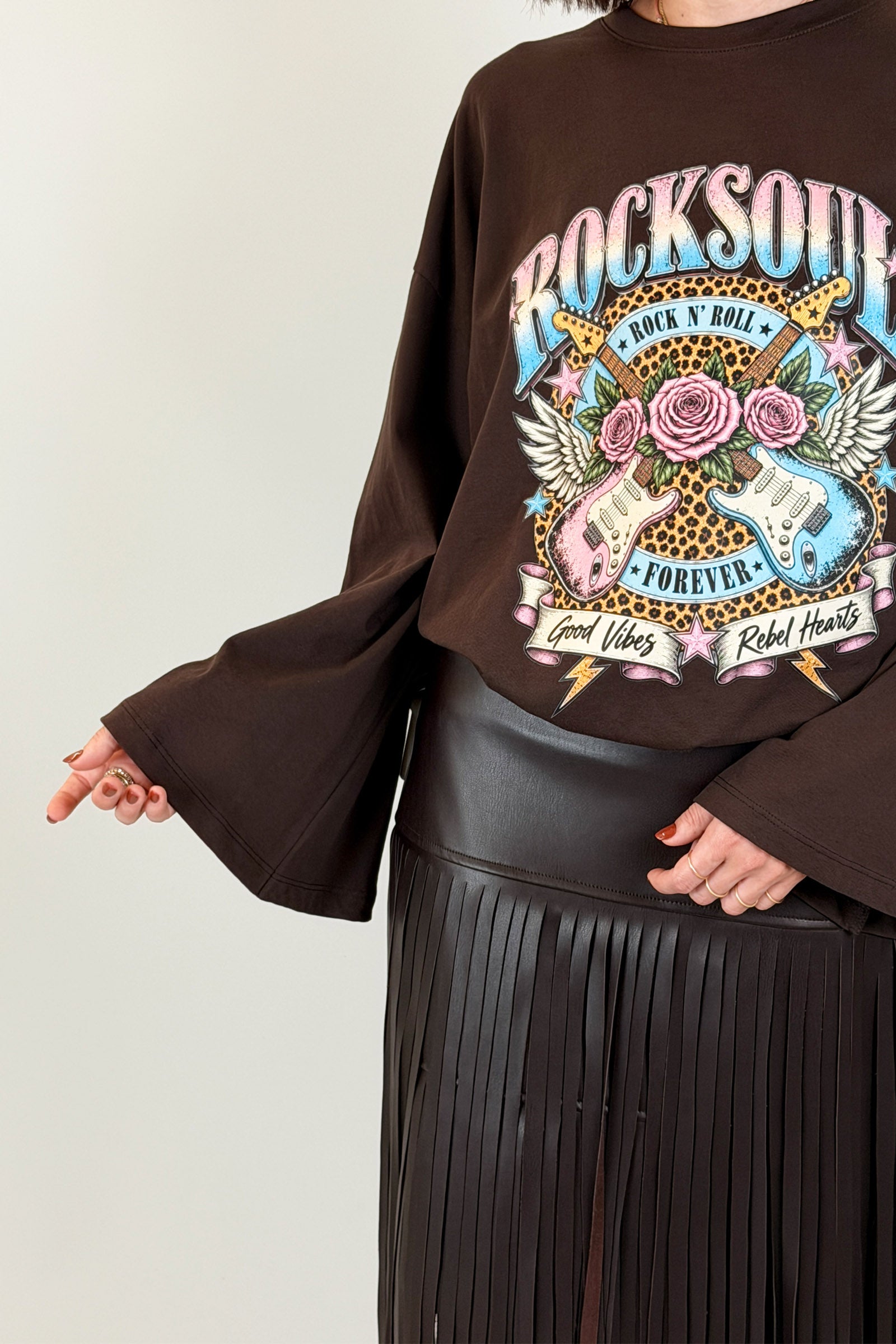 T-shirt manica ampia ROCK SOUL