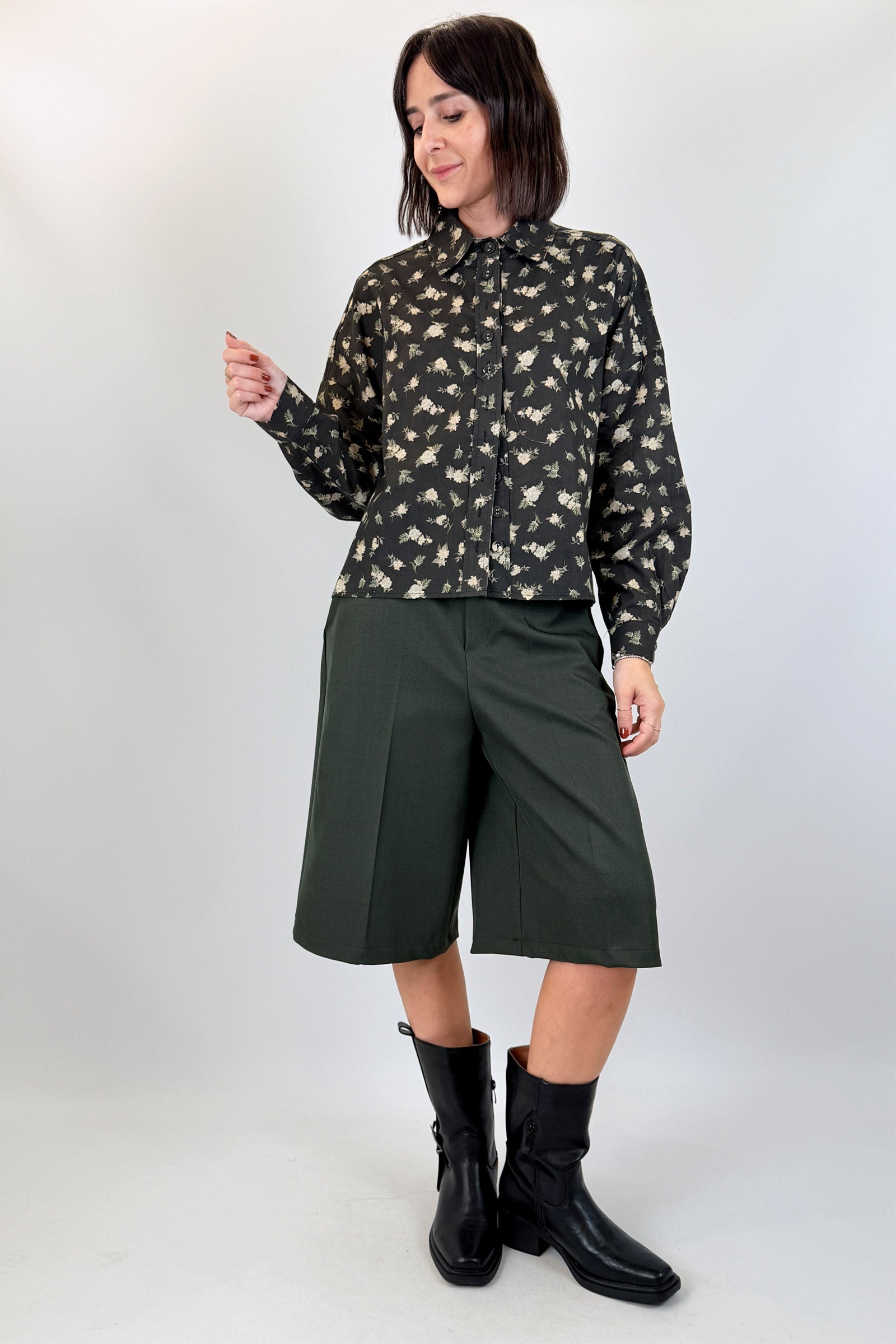 Camicia fantasia fiori