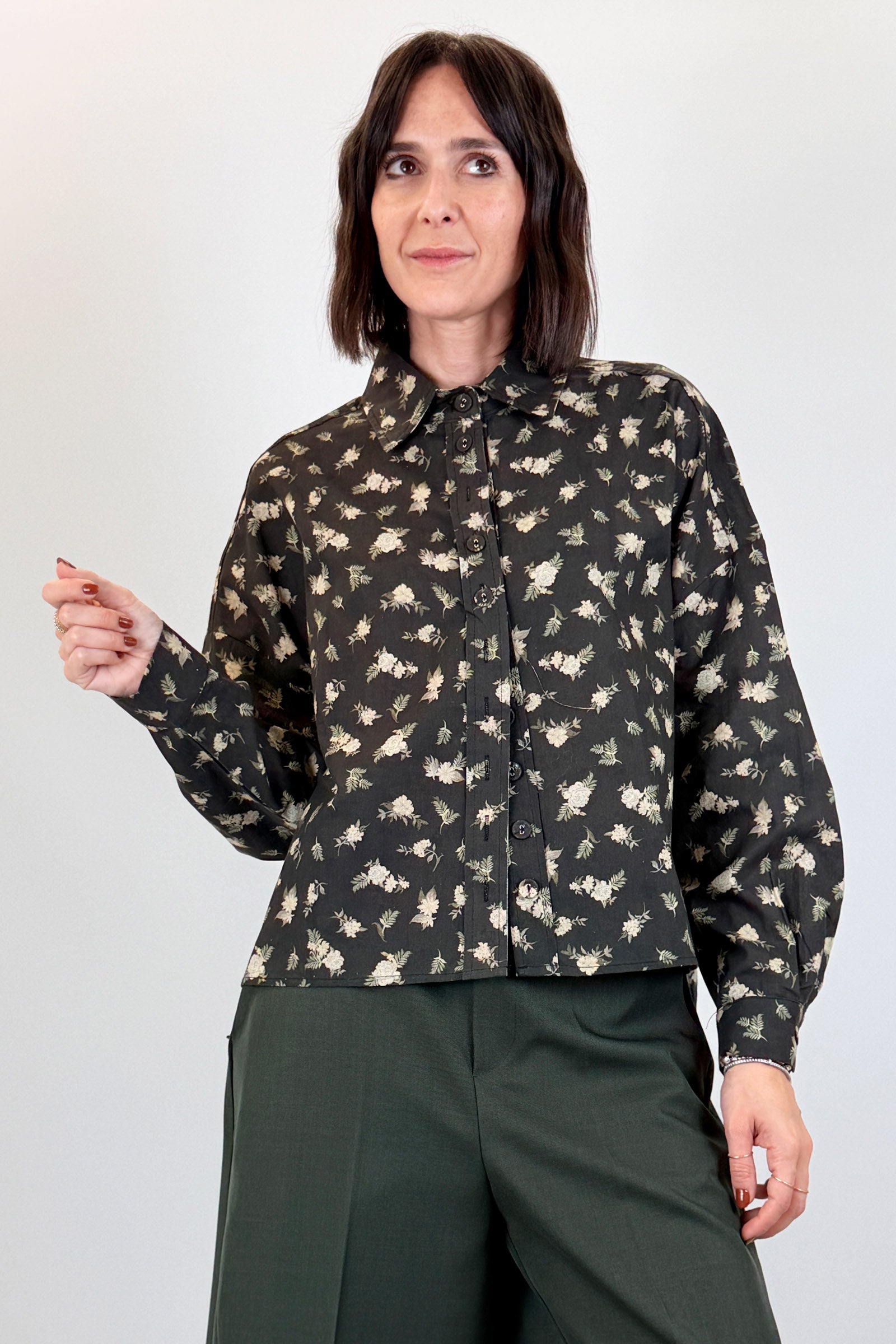 Camicia fantasia fiori