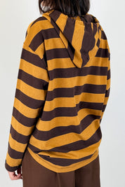 Polo gioiello righe cappuccio