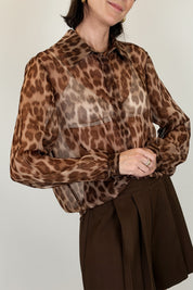 Camicia chiffon maculata