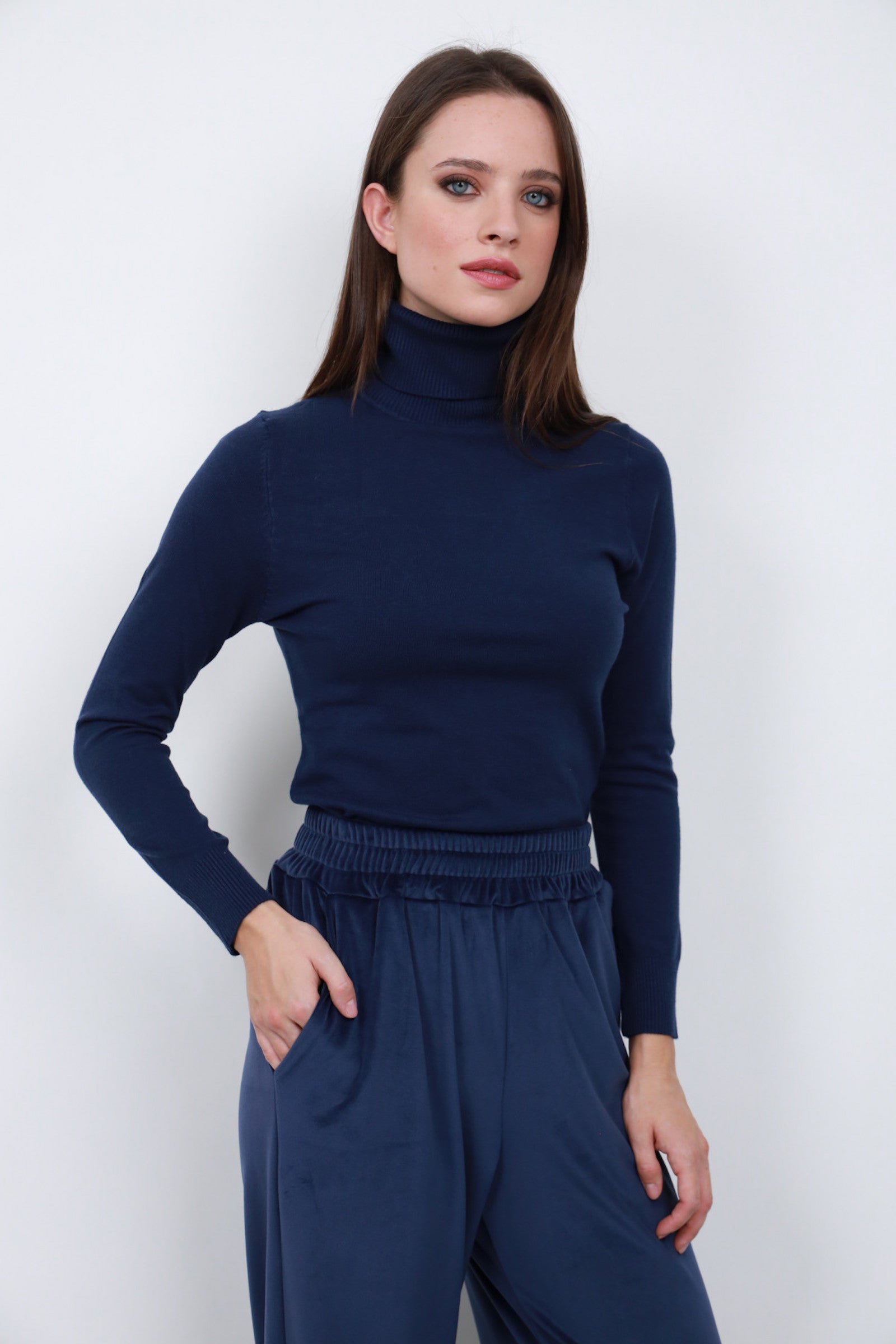 Maglia collo alto ciclista